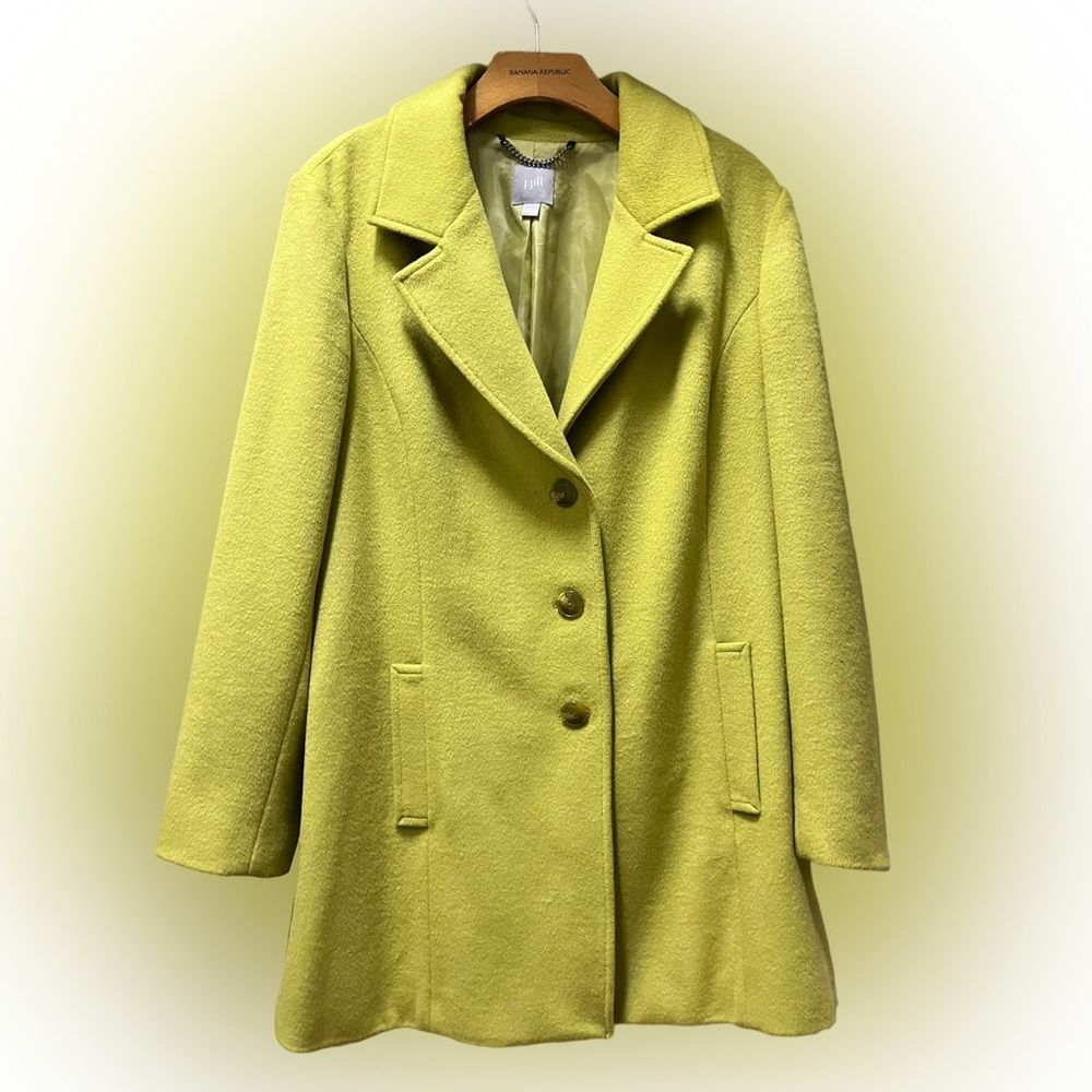 J. JILL About Town Wool Blend Lined Button Up Pea Coat - Picture 2 of 6
